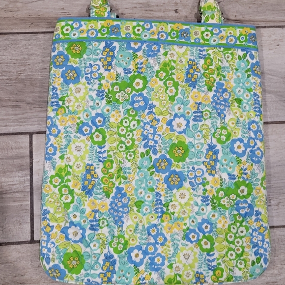 Vera Bradley slim Tote English Meadow double handle quilted retired - Picture 8 of 15